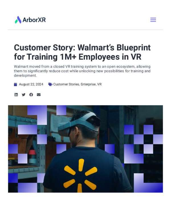 CS Walmart Blueprint Training 1M Employees VR thumb