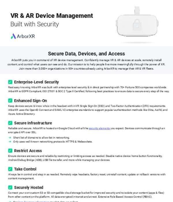 DS ArborXR Security 2024 thumb