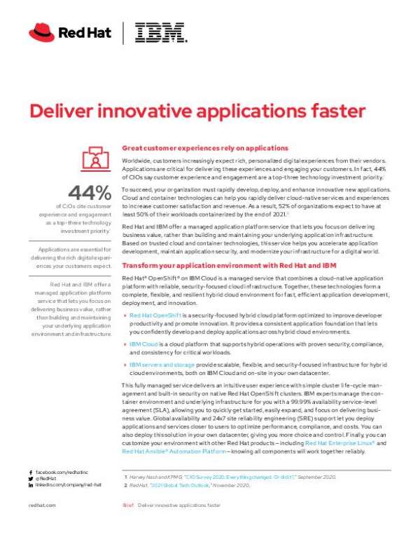 Deliver innovative applications faster SB 1 thumb