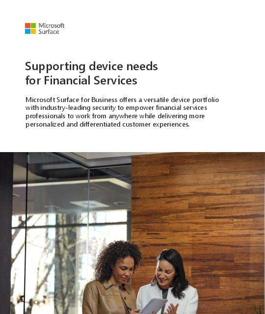 Digital Brochure Support device needs for Financial Services thumb