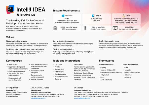 IntelliJ IDEA Datasheet thumb