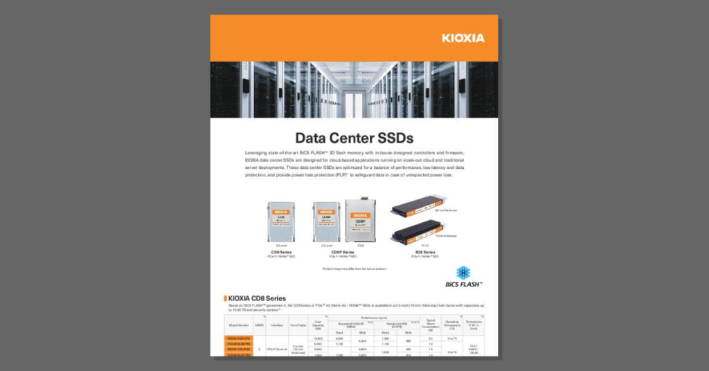 KIOXIA Data Center SSD Data Sheet fb thumb