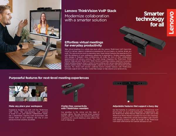 Lenovo ThinkVision VOiP Stack Solution Brief C17W1 10 28 thumb