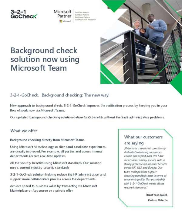 ONEPAGER 321GoCheck Azure TDS thumb