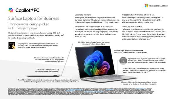 SFB Seller Slide Laptop Snapdragon 13.8 15 Specs Sheet v02062025 thumb