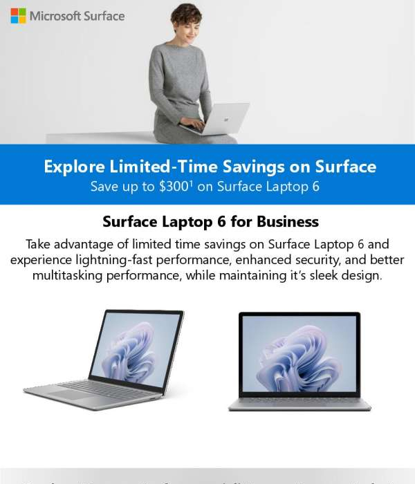 Suerface Laptop 6 Promo Flyer C17W11 NEW 12 2 thumb