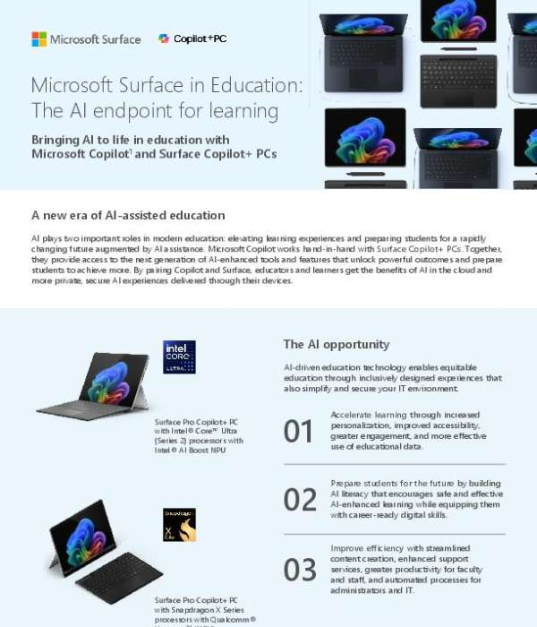 Surface AI Endpoints for Education Flyer thumb