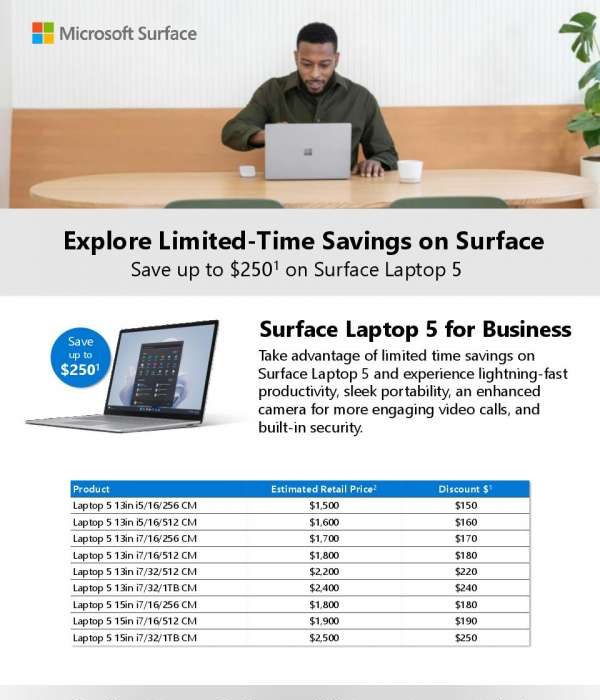 Surface Laptop 5 Announcement Flyer thumb