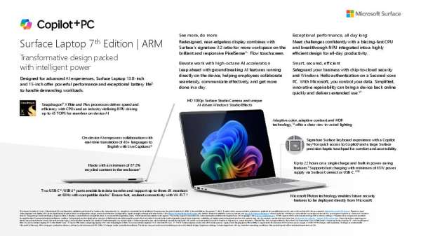 Surface Laptop 7th ed Solution brief C17W8 thumb