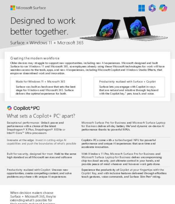 Surface for SMB Better Together Flyer EU thumb