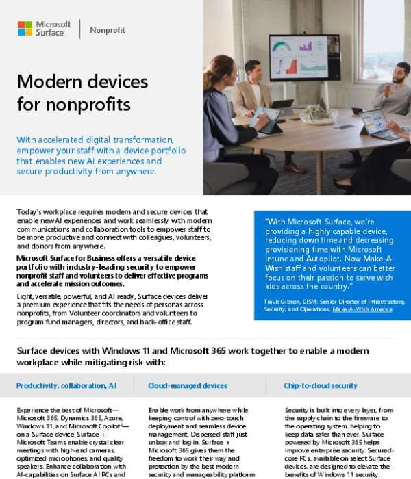 Modern devices for nonprofits solutions for success llc