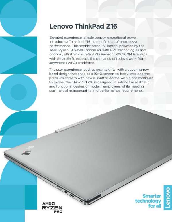 ThinkPad Z16 Gen 1 Datasheet thumb