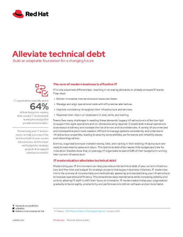 Whitepaper Alleviate technical debt thumb