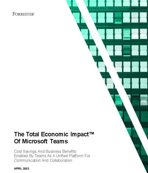 ar Forrester Total Economic Impact of Microsoft Teams Platform thumb