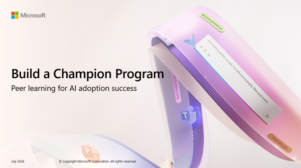 Build a Champion Program: Peer learning for AI adoption Success 2 build champion program