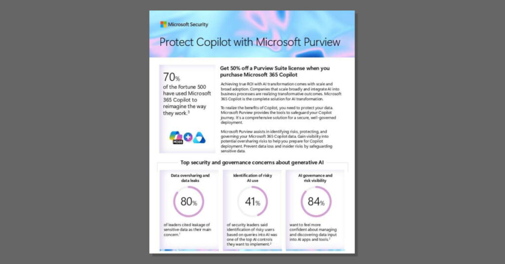 one pager to customer 50 Purview Suite with M365 Copilot promo fb thumb 1
