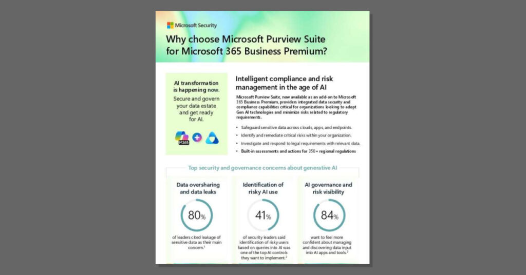 one pager to customer Microsoft Purview Suite fb thumb 1