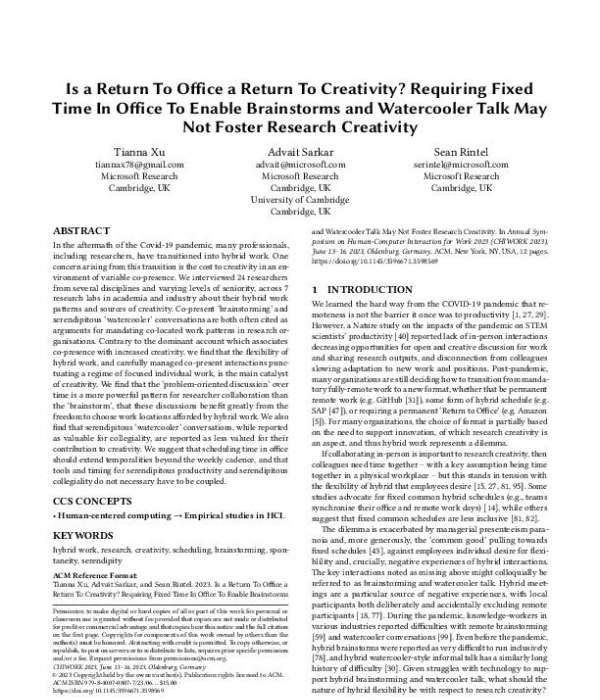Is a Return to Office a Return to Creativity? 2 report Is Return To Office a Return to Creativity thumb