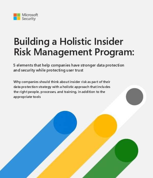 report MS Security Building Holistic Insider Risk Management Program thumb
